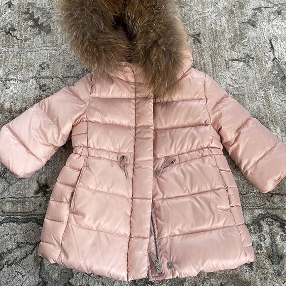 Toddler Girls Gap Puffer Pink Jacket - Picture 7 of 8